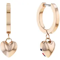 Tommy Hilfiger 2780666 Kvinders smykker ioniske forgyldte narranation guldst?l H?ngsel ?reringe Farve: Carnation