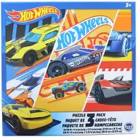Hot Wheels 3 Pack Kids Puzzles (1x24pc 1x 48pc 1x100pc) Bl?