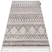 Rugsx Tæppe BERBER RABAT G0526 fløde / brun kvaster berberi Marokkansk shaggy 180x270 cm