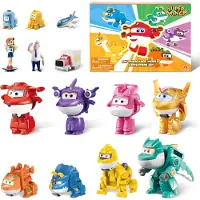 Super Wings 14-Pack Transforming Leget?j 2 tommer Fly Collector Character Leget?j med Dinosaur Mini Samlerobjekt Action Figur med Poke Open Gavep