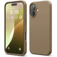 Elago kompatibel med iPhone 16 Case Premium Liquid Silicone Case Full Body Protective Cover ShockProof Slim Phone Case Anti-Scratch Soft Microfib