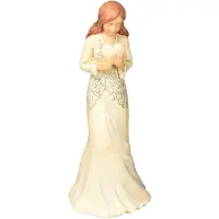 Enesco ESESCO 6001560 Girl Holding Heart Figurine Multicolor