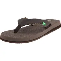 Sanuk Yogam?tte til kvinder | Flip Flops til kvinder | Yoga sandaler til kvinder | Memory Foam fodseng Brun 6