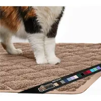 Gorilla Grip Gorilla greb tyk kattekuldfangst Mat 30x20 mindre affaldsf?lder rod fra kassen til renere gulve forbliver p? plads til katte bl?d p? kitty poter