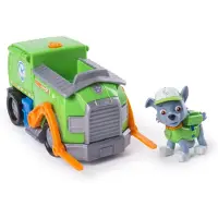 Paw Patrol Rockys genbrugsvogn med samleobjekter i frskolelegetj til drenge og piger fra 3 r og opefter