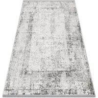 Rugsx Tæppe moderne TULS 51324 Vintage, ramme elfenben / grå 80x150 cm