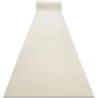 Rugsx Enkelt fortov KARMEL Glat, enfarvet hvid 100x420 cm