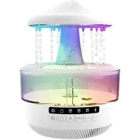 Melitt Rain Cloud Humidifier 350ml Essential Oil Diffuser Speaker Raindrop Humidifier with Night Light EU Plug