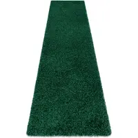 Rugsx Tæppe, Fortovet SOFFI shaggy 5cm flaske grønt - ind i køkkenet, til gangen, til korridoren 60x300 cm
