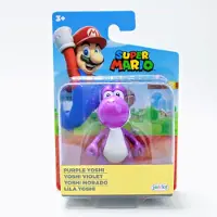 Super Mario 2,5 tum Mini Action Figure - Purple Yoshi - Förpackningen kan variera