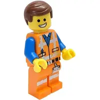 LEGO The Movie 2: Emmet Minifig med leende och rädd look