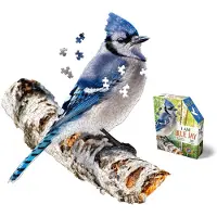 Madd Capp -puslespil - Jeg er Blue Jay - 300 stykker - Dyreformet puslespil Multi Multi