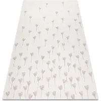 Rugsx Sisaltæppe SISAL FLAT 48779/526 Blomster fløde lyserød 200x290 cm