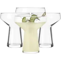 Libbey Stemless Margarita Glasses Set med 4 klassiske lette blandede cocktailglas Sæt store margarita -briller sat til Cinco de Mayo -fester