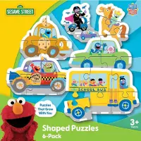 Masterpieces Sesame Street-puslespil - 6-pack miniformede puslespil Milj?venlige dobbeltsidede aldre 3+ med Rosita Elmo og mere