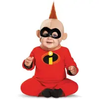 Disguise Forkl?d Baby Boys 'Baby Jack Deluxe Infant Costume Red/Black 6-12 m?neder