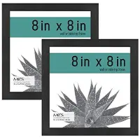 MCS Gallery Essential billedrammer Fotogalleri V?grammes?t Black Woodgrain 8 x 8 tommer 2-pack