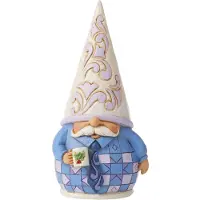 Enesco Jim Shore Heartwood Creek Purple Gnome Holding Coffee Mug Figur 6009586