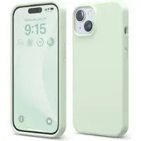 Elago kompatibel med iPhone 15 Case Liquid Silicone Case Full Body Protective Cover ShockProof Slim Phone Case Anti-Scratch Soft Microfiber Linin