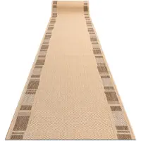 Rugsx Fortovet SISAL FLOORLUX design 20195 men / coffee 120 cm 120x830 cm