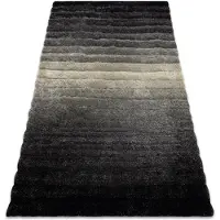 Rugsx Tæppe moderne FLIM 007-B6 lurvet, striber - Strukturelle grå 120x160 cm