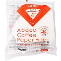 CAFEC 100-pack konformad V60 02 Stil universal 1 till 4 kopp disponibel häll-over dropp kaffepappersfilter gjord av miljövänlig raffinerad jungfr