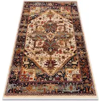 Rugsx Tæppe KESHAN Pynt itämainen 2886/53555 beige / rødbrun 80x145 cm