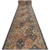 Rugsx Anti-skrid tæppe MODERNE KLASSISK klassisk beige / grå 19 100cm 100x460 cm