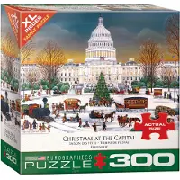 Eurographics Eurografik jul p? Capitol af Carol Dyer 300-stykke puslespil