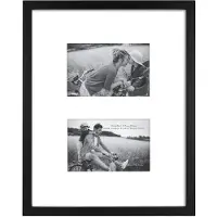 MCS East Village Frame Black 11 X 14 Matted to 2 Open 4 X 6 i Single