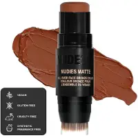 Nudestix Nudies Bronze Matte Bronzing Stick Bronzer 7 g Deep Maple Eh