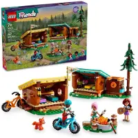 LEGO Friends Adventure Camp Hyggelige hytter Camping Toy Kids Nature Playset To Leating Leget?j med 3 mini -dukkefigurer og en Fox Toy Figure Fir
