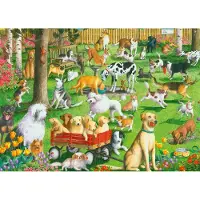 Ravensburger i Dog Park Storformat Jigsaw Puzzle - 500 Unique Pieces | Anti-blænding overflade ideal til børn og voksne | Perfekt til gave