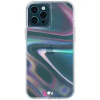 Case-mate - SOAP Bubble - Cover til iPhone 12 og iPhone 12 Pro (5G) - 10 fods faldbeskyttelse - 6,1 tommer - Iriserende hvirvel