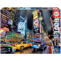 Educa Times Square New York puslespil (1000 stykke) En farve