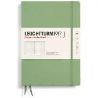Leuchtturm - Notebook-indbundet sammens?tning B5-219 Nummererede sider til skrivning og journalisering (Sage-prikket)