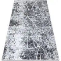 Rugsx Tæppe MEFE moderne 2783 marmor - Strukturelle, to niveauer af fleece grå 120x170 cm