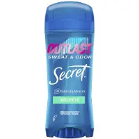 Secret Hemlig deodorant antiperspirant outlast för kvinnor 48 timmar svett och luktskydd pH -balansering mineraler klar gel unscented 3,4 oz