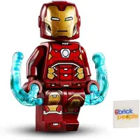 LEGO Superheroes: Iron Man Silver Hexagon på bröstet och kraftspridningen