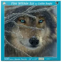 Sunsout Inc - Fire Within Ice - 500 PC Jigsaw Puzzle af kunstner: Collin Bogle - F?rdig st?rrelse 19 " X 19 " - MPN# 21859