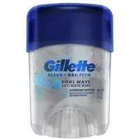 Gillette antiperspirant og deodorant til m?nd 72 timers svedbeskyttelse Anti-White Mark Clear Gel Cool Wave Duft 0,5 oz