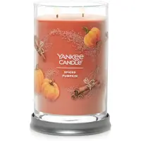 Yankee candle Yankee stearinlys krydret gr?skar duftende signatur 20 oz stor tumbler 2-wick stearinlys over 60 timers forbr?ndingstid