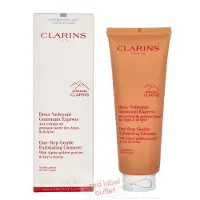 Clarins one-trins blid eksfolierende reng?ringsmiddel | 3-i-1 Cleanser Makeup Remover og Exfoliator | ?ger udstr?ling | Plantebaserede eksfoliere