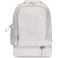 Bentgo Kids 2 -i -1 rygsæk og isoleret frokostpose - Glitter designet 16 rygsæk til skole og rejser - holdbar vandafvisende polstret og store rum
