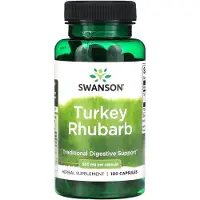 Swanson Health , Tyrker-Rabarber, 500 mg, 100 Kapsler