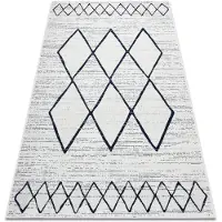 Rugsx Sisaltæppe SISAL COLOR 47272/396 Roma Firkanter Hvid 60x110 cm