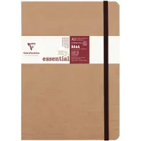Clairefontaine 'Age Bag' tr?dbundet notesbog A5 foret 192 sider - brun