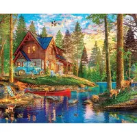 White Mountain Puzzles - Summer Retreat - 1000 stykker puslespil for voksne og børn - sjov familieaktivitet - 24 " x30 "