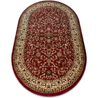 Rugsx Tæppe ROYAL ADR oval design 1745 rødbrun 200x290 cm