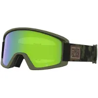 Giro Semi Ski Goggles - Snowboard Goggles til m?nd, kvinder & ungdom - Trail Green Cloud Dust Strap med Loden Gr?n/Gule linser